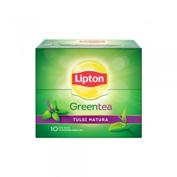 Lipton Tulsi Natura Green Tea Bags, 10 Pieces